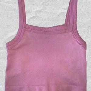 Urban Outfitters Pink Ribbed Tank